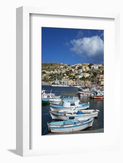 Gialos Harbour, Symi Island, Dodecanese, Greek Islands, Greece, Europe-Tuul-Framed Photographic Print