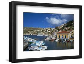 Gialos Harbour, Symi Island, Dodecanese, Greek Islands, Greece, Europe-Tuul-Framed Photographic Print