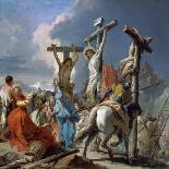 The Crucifixion, 1745-50-Giambattista & Giandomenico Tiepolo-Mounted Giclee Print