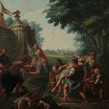 Transportation of the Tancred's Body to the Christian Camp-Giambattista Marcola-Mounted Giclee Print