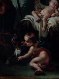 La fuite en Egypte ; Joseph prend l'enfant des bras de la Vierge-Giambettino Cignaroli-Mounted Giclee Print