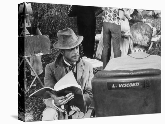 Giancarlo Giannini and Luchino Visconti on the Set of the Innocent-Marisa Rastellini-Stretched Canvas