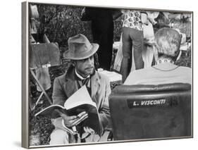 Giancarlo Giannini and Luchino Visconti on the Set of the Innocent-Marisa Rastellini-Framed Photographic Print