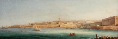 View of the Grand Harbour, Valletta, 1885-Giancinto Gianni-Framed Stretched Canvas
