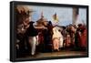 Giandomenico Tiepolo / 'The New World', ca. 1765, Italian School, Oil on canvas, 34 cm x 58,3 c...-GIOVANNI DOMENICO TIEPOLO-Framed Poster