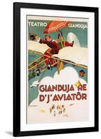 Gianduja Re D'J'Aviator Poster-Carlo Nicco-Framed Giclee Print