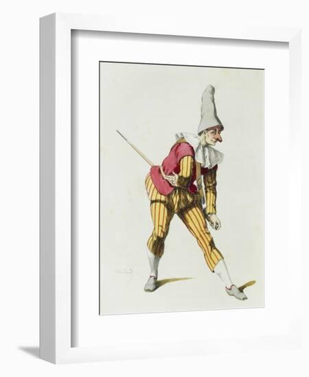 Giangurgolo in 1625-Maurice Sand-Framed Giclee Print