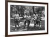 Gianni Rivera, Roberto Rosato, Giovanni Lodetti, Giorgio Puia and Gigi Riva Walking in Chapultepec-Sergio del Grande-Framed Photographic Print