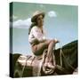 Giant, 1955 directed by GEORGE STEVENS Elizabeth Taylor (photo)-null-Stretched Canvas