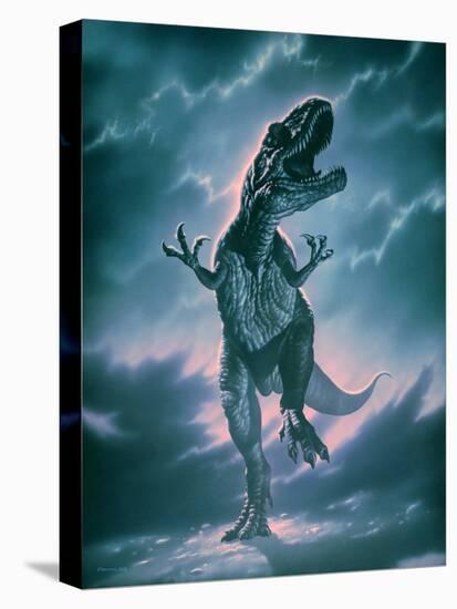 Giant Allosaurus Dinosaur-Joe Tucciarone-Stretched Canvas