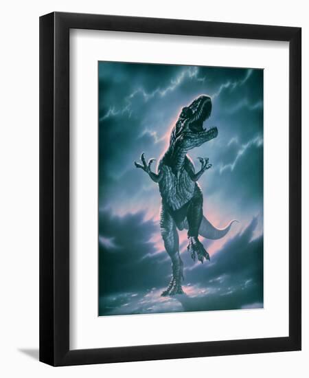 Giant Allosaurus Dinosaur-Joe Tucciarone-Framed Premium Photographic Print