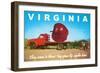Giant Apple on Truck Bed from Virginia-null-Framed Art Print