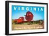 Giant Apple on Truck Bed from Virginia-null-Framed Art Print