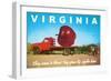 Giant Apple on Truck Bed from Virginia-null-Framed Art Print