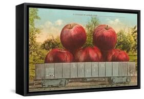 Giant Apples in Rail Car-null-Framed Stretched Canvas