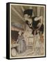 Giant at Home-Arthur Rackham-Framed Stretched Canvas