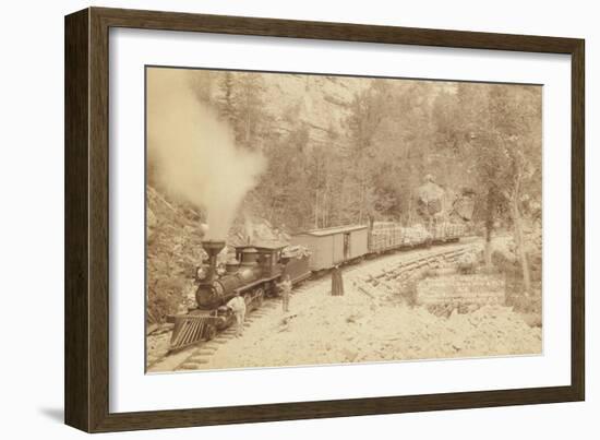 Giant Bluff. Elk Canyon on Black Hills and Ft. P. R.R.-John C.H. Grabill-Framed Art Print