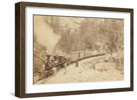 Giant Bluff. Elk Canyon on Black Hills and Ft. P. R.R.-John C.H. Grabill-Framed Art Print