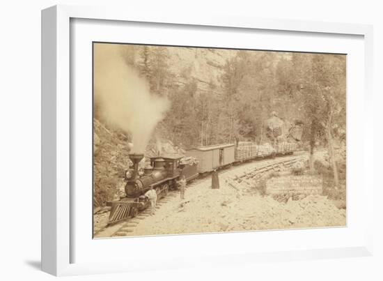 Giant Bluff. Elk Canyon on Black Hills and Ft. P. R.R.-John C.H. Grabill-Framed Art Print