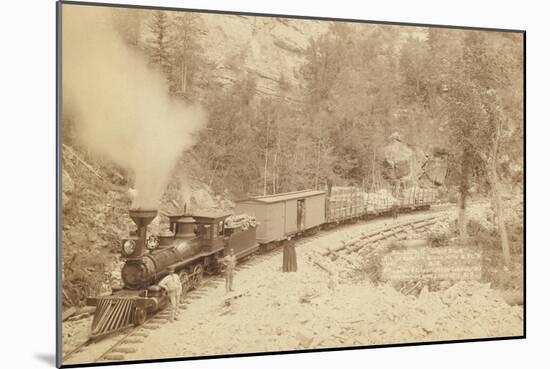 Giant Bluff. Elk Canyon on Black Hills and Ft. P. R.R.-John C.H. Grabill-Mounted Art Print