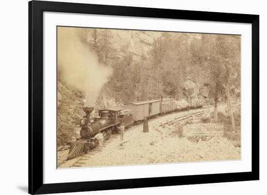 Giant Bluff. Elk Canyon on Black Hills and Ft. P. R.R.-John C.H. Grabill-Framed Art Print