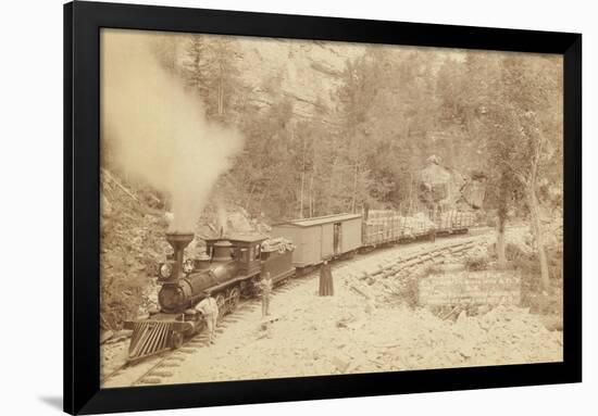 Giant Bluff. Elk Canyon on Black Hills and Ft. P. R.R.-John C.H. Grabill-Framed Art Print