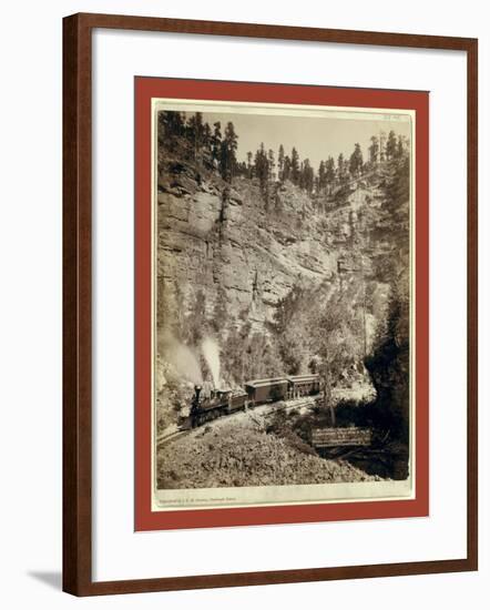 Giant Bluff. Elk Canyon on Black Hills and Ft. P. R.R-John C. H. Grabill-Framed Giclee Print