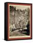 Giant Bluff. Elk Canyon on Black Hills and Ft. P. R.R-John C. H. Grabill-Framed Stretched Canvas