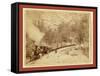 Giant Bluff. Elk Canyon on Black Hills and Ft. P. R.R-John C. H. Grabill-Framed Stretched Canvas