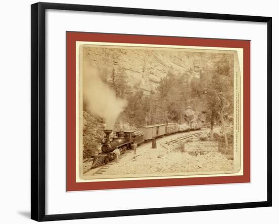 Giant Bluff. Elk Canyon on Black Hills and Ft. P. R.R-John C. H. Grabill-Framed Giclee Print