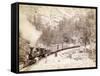 'Giant Bluff' Elk Canyon on Black Hills and Ft. P. Railroad, 1890-null-Framed Stretched Canvas