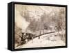 'Giant Bluff' Elk Canyon on Black Hills and Ft. P. Railroad, 1890-null-Framed Stretched Canvas