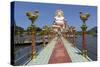 Giant Buddha Image at Wat Plai Laem on the North East Coast of Koh Samui-Lee Frost-Stretched Canvas