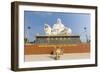 Giant Buddha Statue at Vinh Trang Pagoda, My Tho, Vietnam, Indochina, Southeast Asia, Asia-Michael Nolan-Framed Photographic Print