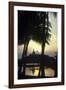 Giant Buddha Statue Seen Through Coconut Palms-null-Framed Photographic Print