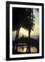 Giant Buddha Statue Seen Through Coconut Palms-null-Framed Photographic Print