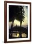 Giant Buddha Statue Seen Through Coconut Palms-null-Framed Photographic Print