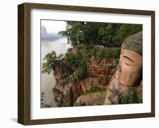 Giant Buddha, UNESCO World Heritage Site, Leshan, Sichuan, China-Porteous Rod-Framed Photographic Print