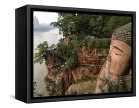 Giant Buddha, UNESCO World Heritage Site, Leshan, Sichuan, China-Porteous Rod-Framed Stretched Canvas