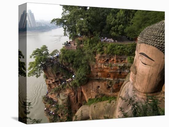 Giant Buddha, UNESCO World Heritage Site, Leshan, Sichuan, China-Porteous Rod-Stretched Canvas