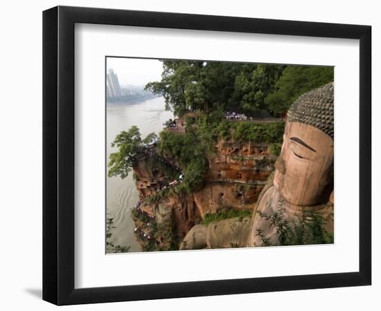 Giant Buddha, UNESCO World Heritage Site, Leshan, Sichuan, China-Porteous Rod-Framed Photographic Print