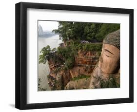 Giant Buddha, UNESCO World Heritage Site, Leshan, Sichuan, China-Porteous Rod-Framed Photographic Print