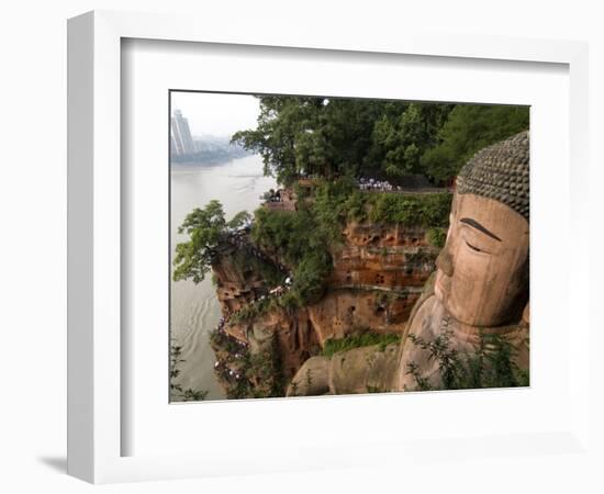 Giant Buddha, UNESCO World Heritage Site, Leshan, Sichuan, China-Porteous Rod-Framed Photographic Print