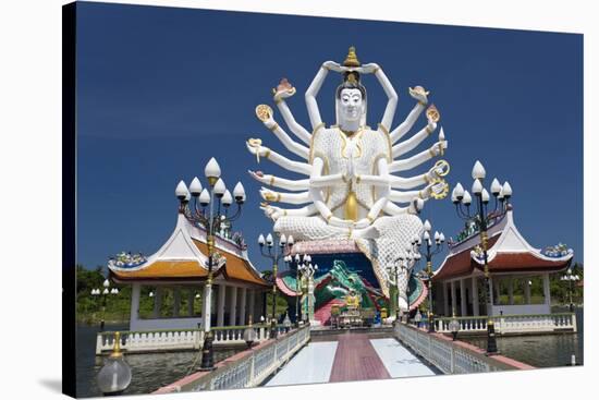 Giant Buddhist Statue at Wat Plai Laem, Koh Samui, Thailand, Southeast Asia, Asia-Lee Frost-Stretched Canvas