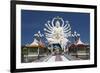 Giant Buddhist Statue at Wat Plai Laem, Koh Samui, Thailand, Southeast Asia, Asia-Lee Frost-Framed Photographic Print