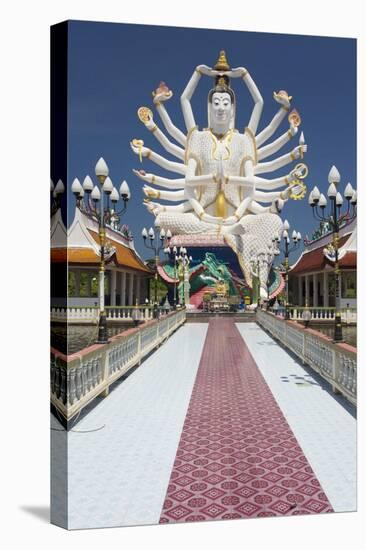 Giant Buddhist Statue at Wat Plai Laem, Koh Samui, Thailand, Southeast Asia, Asia-Lee Frost-Stretched Canvas