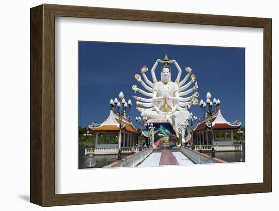 Giant Buddhist Statue at Wat Plai Laem, Koh Samui, Thailand, Southeast Asia, Asia-Lee Frost-Framed Photographic Print