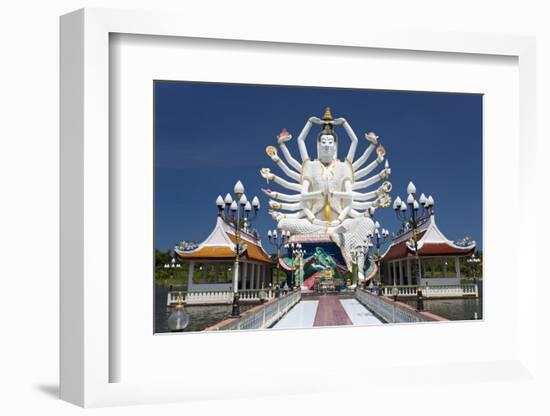 Giant Buddhist Statue at Wat Plai Laem, Koh Samui, Thailand, Southeast Asia, Asia-Lee Frost-Framed Photographic Print