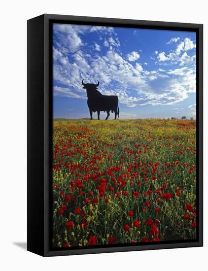 Giant Bull, Toros de Osborne, Andalucia, Spain-Gavin Hellier-Framed Stretched Canvas