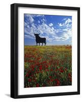 Giant Bull, Toros de Osborne, Andalucia, Spain-Gavin Hellier-Framed Photographic Print